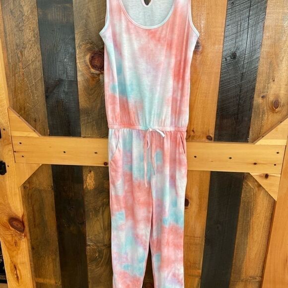 Nwot sleeveless elastic waistband jumpsuit size S - Picture 2 of 11